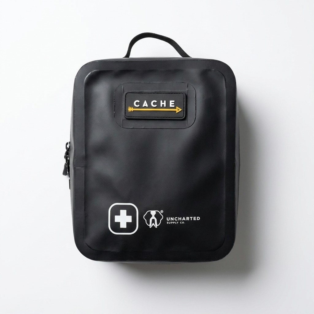 CACHE MedKit Trail First Aid Kit, black waterproof bag 