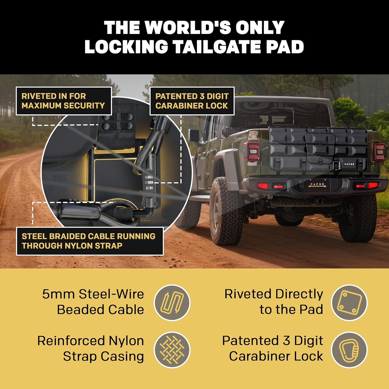 Basecamp 3.0 — Locking Tailgate Pad for Trucks