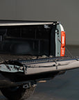 Tailgate folded down on Ford Ranger fitted with Cache locking tailgate pad