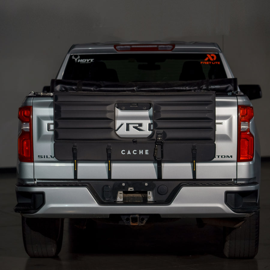 high quality tailgate pad on a chevy Silverado rear view