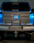 Padded Cache Tailgate bike pad on a Nissan Titan